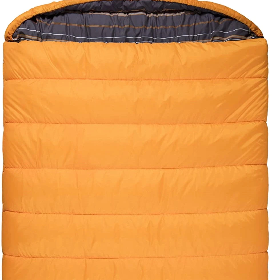 Woqi Cold Weather Extra-Wide Warm Sleeping Bag with Two Lightweight Pillows Comfortable Outdoor Camping and Hiking