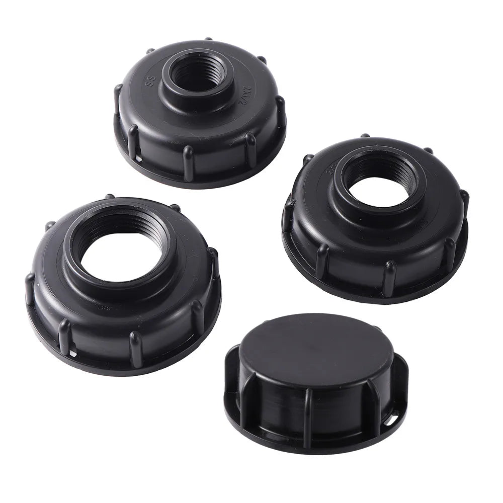 S60X6 Coarse Thread 1/2 3/4 1inch Female Thread Water Tank Connector IBC Tank Fittings Adapter