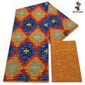 2+4 Yards New Soft African Golden Wax Fabric 100% Cotton Material Nigerian Ankara Print