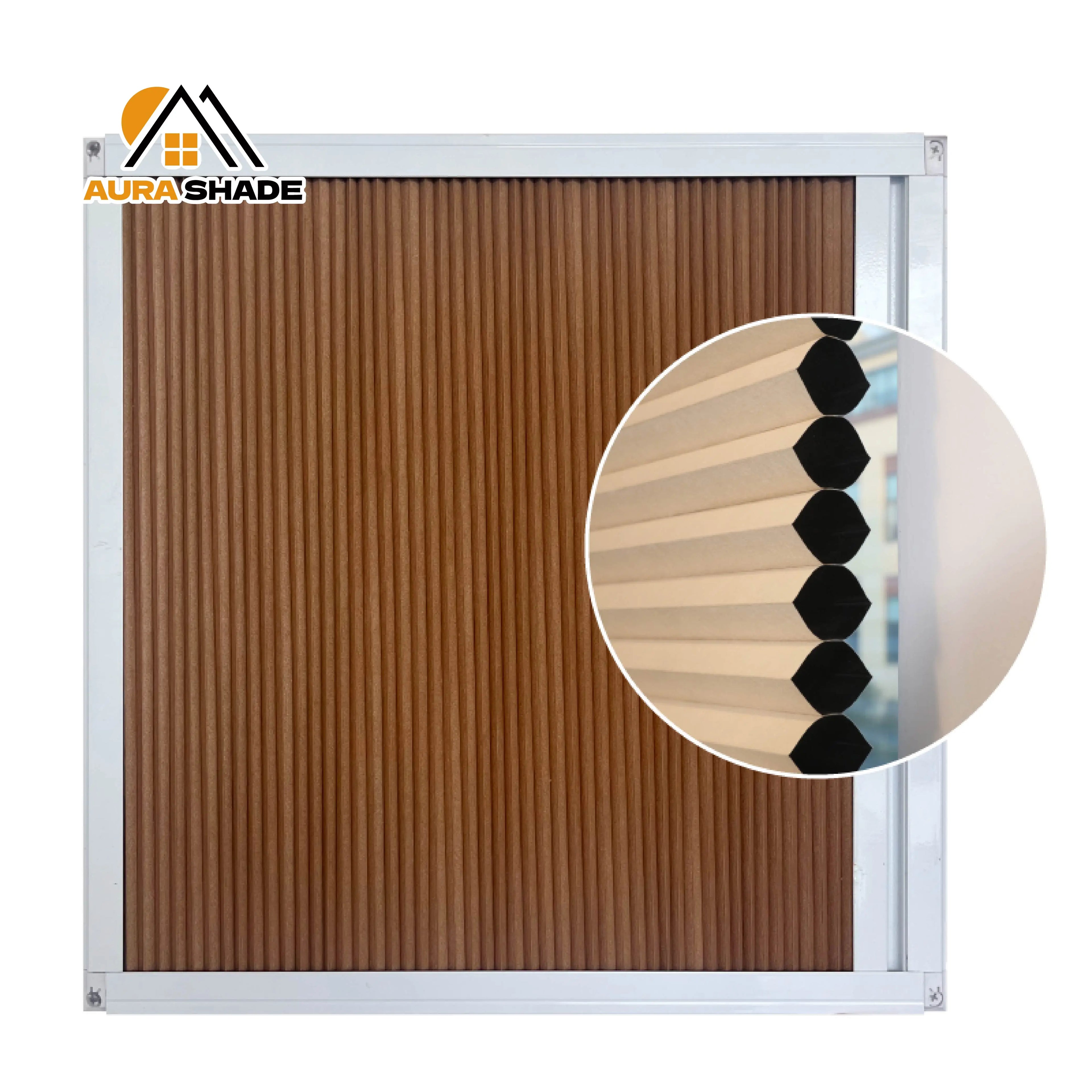 Waterproof Plain Technique Honeycomb Blinds Right Left Cordless Blackout Keep Warm Cellular Shades Pleated Mesh Windows