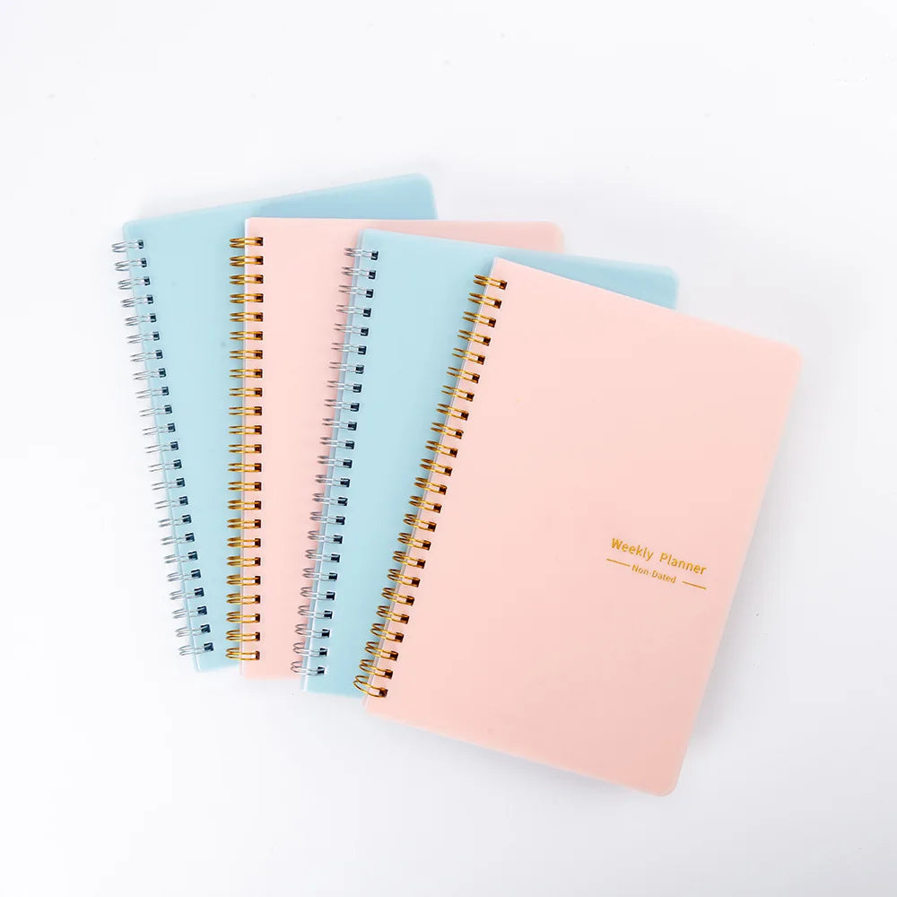 A5 Spiral Book High Appearance Level Fashion Office Book  Ins Style  for College Students Notebook Artistic Fresh English