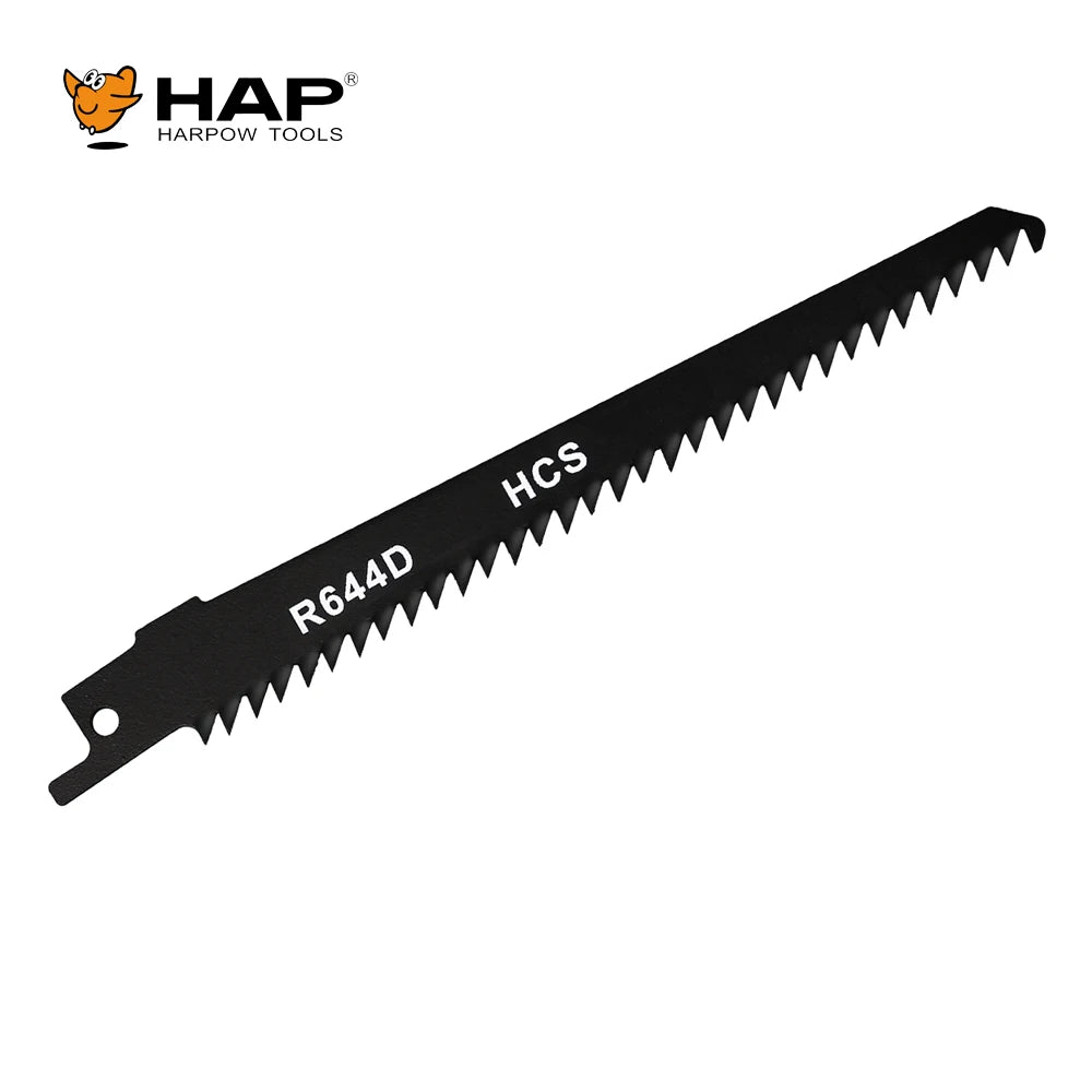 R644D HCS 6Inch 6TPI Wood Plywood Plastic Cutting Reciprocating Saw Blade Pruning Sabre Saw Blade Top for Wood (1-PACK)