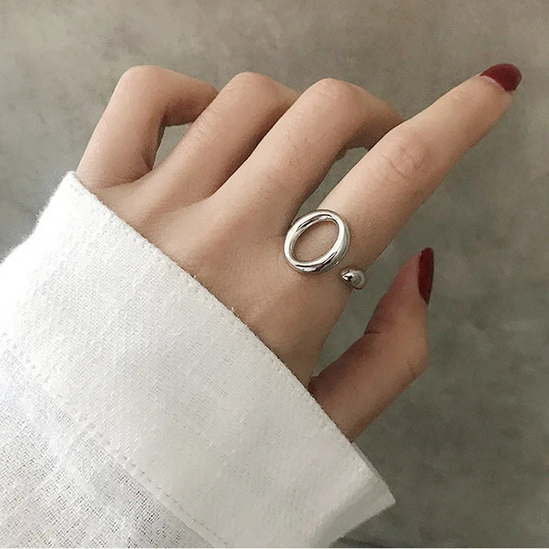 Fashion Trendy Jewelry S925  Adjustable Ring  Women Wholesale Customization Copper Material Ring