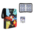 4-Pocket  Card Binder with 50 Removable Sleeves-Can Hold 400 Cards3-Ring Zipper Sports Book