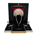 Custom Luxury Jewelry Display Props Ring Necklace Earrings Bracelet Jewelry Rack Moon Title Jewelry Display Stand Set MegaBDM