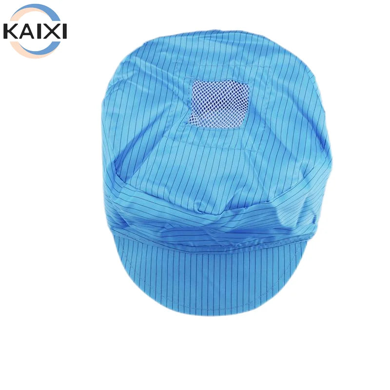 Anti Static Work Anti-Static Small Work Cap Food Factory Work Cap Blue and White Cap Unisex