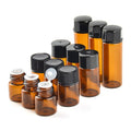 2ml 3ml 5ml Amber Glass Essential Oil Perfume Bottle with Screw Caps Empty Refillable Travel Glass Liquid Sample Vial