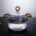 Wholesale Transparent Heat Resistant High Borosilicate Glass Boiling Glass clear Pots for Cooking