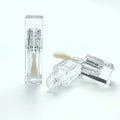 Empty Clear Plastic Lipstick Tubes with Custom Printed Logo and Screw Cap-Cosmetic Lip Oil Containers