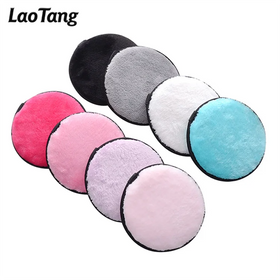 Factory-Released Reusable Microfiber Facial Pads Sponge Makeup Remover Set Washable Private Label Face Cleansing Pads Free