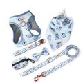 Wholesale New Healthy Cat and Dog Harness Set Soft Neoprene with Fancy Print Nylon Material Reversible From Manufacturer