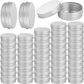 Stock Empty Lip Balms Cosmetics Cream Containers 1oz 2oz 3oz 5oz Aluminum Tin Jar with Screw Cap Refillable