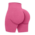 Wholesale of Women's Fitness Yoga Wear Knitted Ribbed Seamless High Waist Sports Shorts High Elasticity Yoga Shorts
