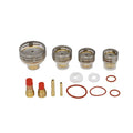 UPPERWELD TIG Spare Parts Welding Accessories WP9 20 WP 17 18 26 TIG Clear Champagne Nozzle With Consumables 26pc Kit Gas Lens