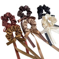 New Arrival 2024 Summer Fashion Simple Long Ribbon  Hair Scrunchies Sweet Bow Ties Women Girls Hair Accessories