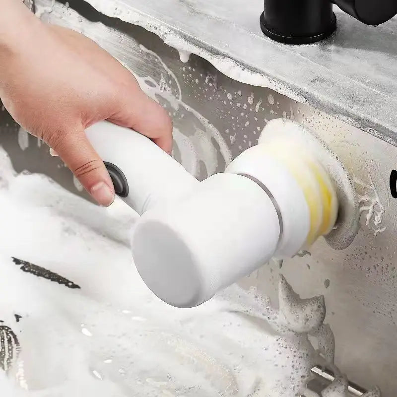Multi-Functiona Electric Cleaning Brush Kitchen Bathroom Bathtub Set Window Sink Automatic Dishwashing USB Charging Clean Tool