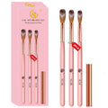 New 3pcs Nail Art Pens Brushes Set Kit Salon Grade Manicure Pedicure Tool Nail Crystal Brush With Wood Box Pink