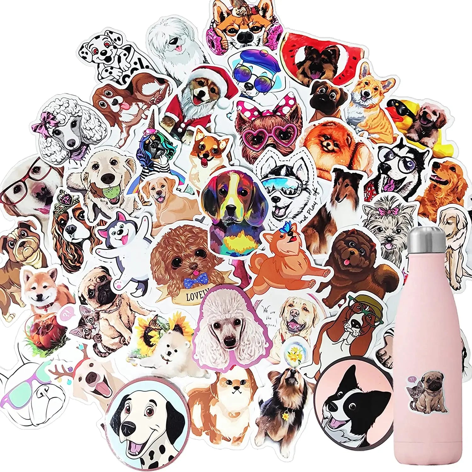 50 100 300 Die Cut Cute Eco-friendly Customizable Sticker Pack Bag Vinyl Waterproof Assorted Decorative Journaling Simons Cat