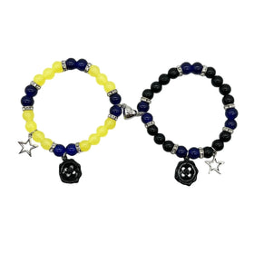 Hot Collection Letter Bead love Magnetic Attraction Romantic Unisex Couple Elastic Bracelet Best Friend Gift