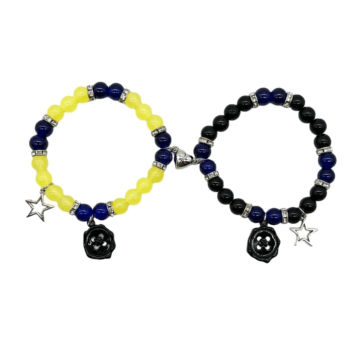 Hot Collection Letter Bead love Magnetic Attraction Romantic Unisex Couple Elastic Bracelet Best Friend Gift
