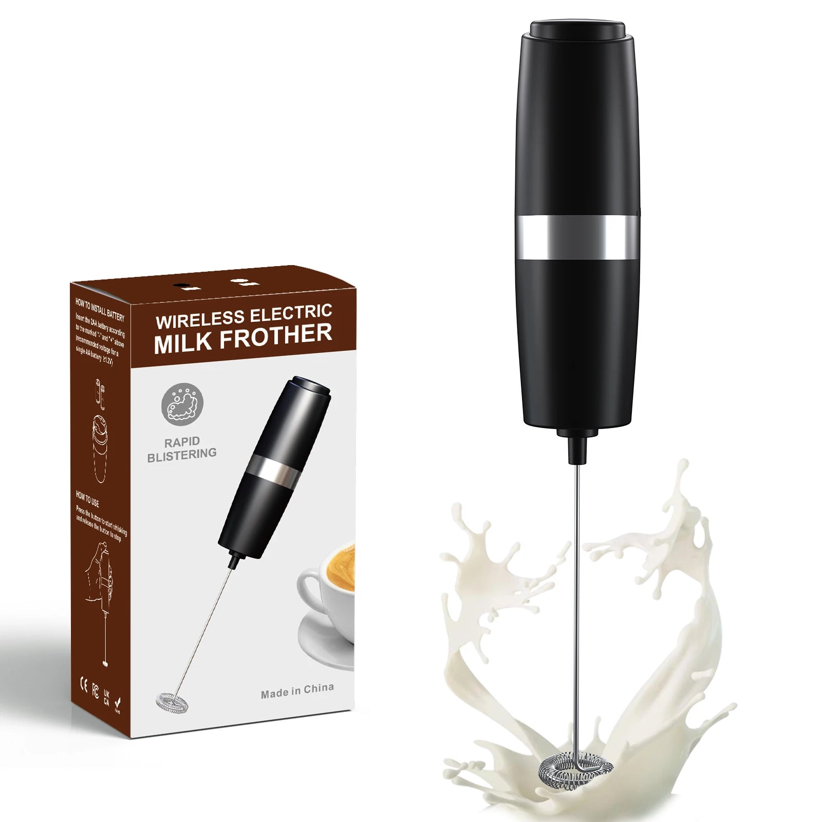 New Custom Automatic Electric Milk Frother Multifunctional Milk Frother Electric Steamer Handheld Milk Frother