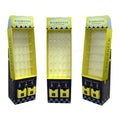 Customized POP Pegboard Cardboard Display Handmade Glossy Printed Corrugated Cardboard Hook Display Stand