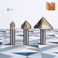 Tideway Professional Grade 1/2 1/4 Shank V Type Bevel 90 Degree Trimming Engraving Chamfer Router Bit