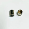 T1 3/4 Midget Flanged Cap Copper Nickel Plated MF6 Bulb Base Lamp Holder Bulb Sockets