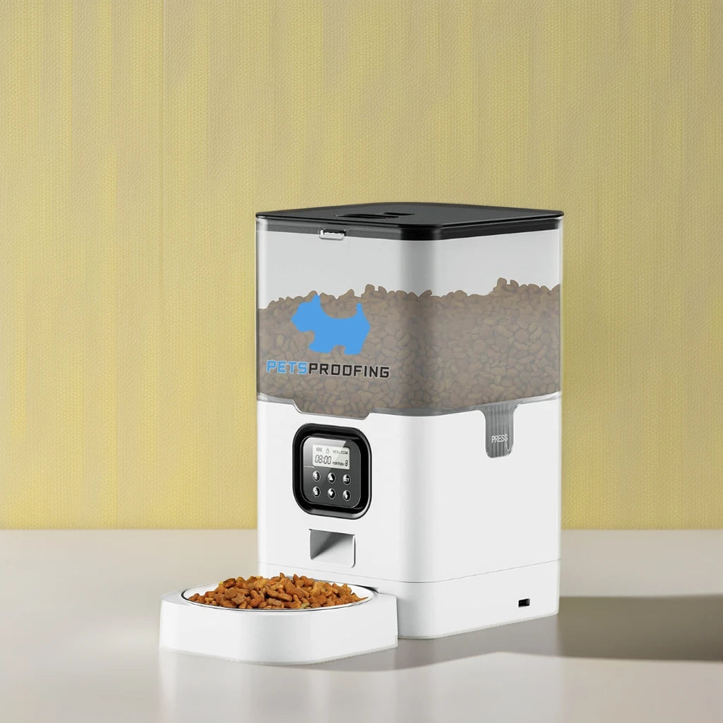 Wifi Mobile Phone App Remote Control Microchip Smart Programmable Scale Timed Automatic Pet Dog Cat Food Dispenser Bowl Feeder