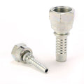 Female NPSM Straight Hydraulic Fittings Zinc Plated Carbon Steel High Pressure Forged