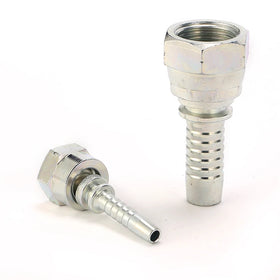 Female NPSM Straight Hydraulic Fittings Zinc Plated Carbon Steel High Pressure Forged