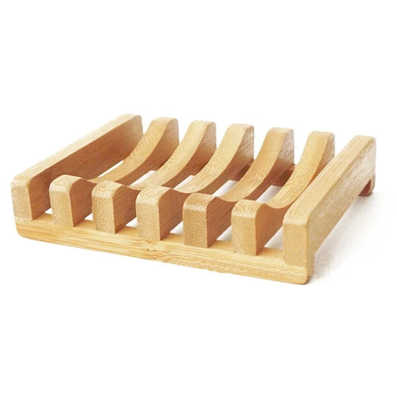 Handmade Bamboo Soap Dish Holders Soap Dish Tray for Kitchen Bathroom