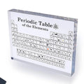 Periodic Table of Elements with 83 Real Elements Acrylic Periodic Table Display Science Teacher Gift Classroom Decoration