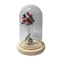 Wholesale Wooden Base Transparent Glass Dome Cover Crafts
