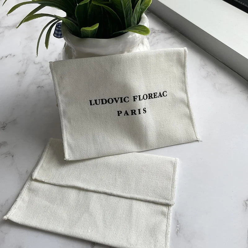 Printed Mini Envelop Twill Cotton Bag Jewelry Packing Pouch With Flap