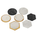 Hexagon Tableware White Marble Tray Marble Plates for Food