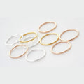 Simple Minimalist Jewelry extreme Slim 1.0mm 925 Sterling Silver Tail Finger Ring