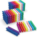 Hot-selling Wholesale Colored Wooden Clothes Pins 50 Pack 2.9 Inch Rainbow Colors Moisture Resistant Heavy Duty Clothes Pegs