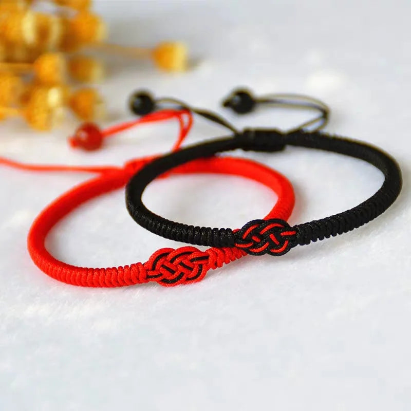 Wholesale King Kong Knot Red Rope Couple Bracelet Handwoven True Love Knot Braided Bracelet for Men and Women