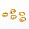 High End 18K Gold Plated Stainless Steel  Knot Rings Trendy Jewelry Wholesale