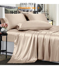 Summer Bed Silk Set Anti- Aging Mulberry Silk Bedding 4 Pcs Silk Sheets Bedding Set