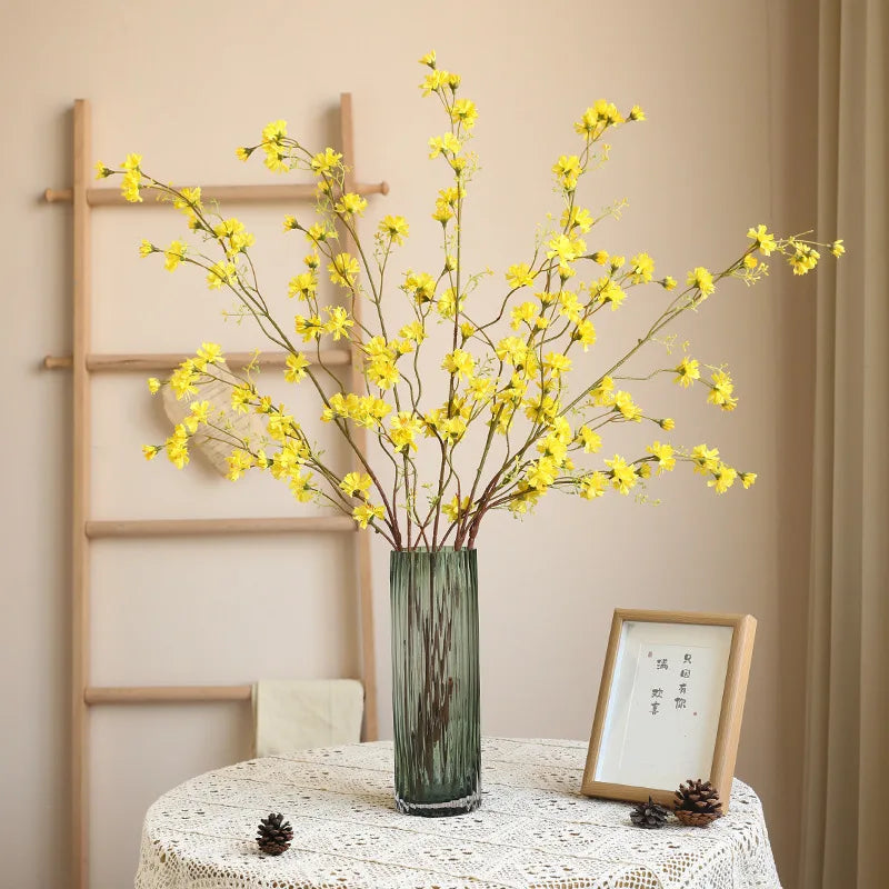 Factory Wholesale Daisy Delicate Long Branch Floating Snow Willow Silk Chrysanthemum Flower Board Room Flower Arrangement Deco
