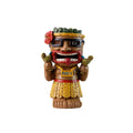 Party Tiki Figurine Resin Tiki Statue with LED Eyes for Bar Decor