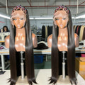 Vendor Wigs Human Hair Lace Front Swiss Hd Transparent Lace 360 Frontal Closure Wig Brazilian Virgin Hair Straight Full Lace Wig