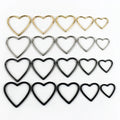 Deepeel BF379 15-40mm Alloy Heart O D Ring Buckles Women's Adjustment Belt Buckle Dress Decoration Hardware Bag Accessories