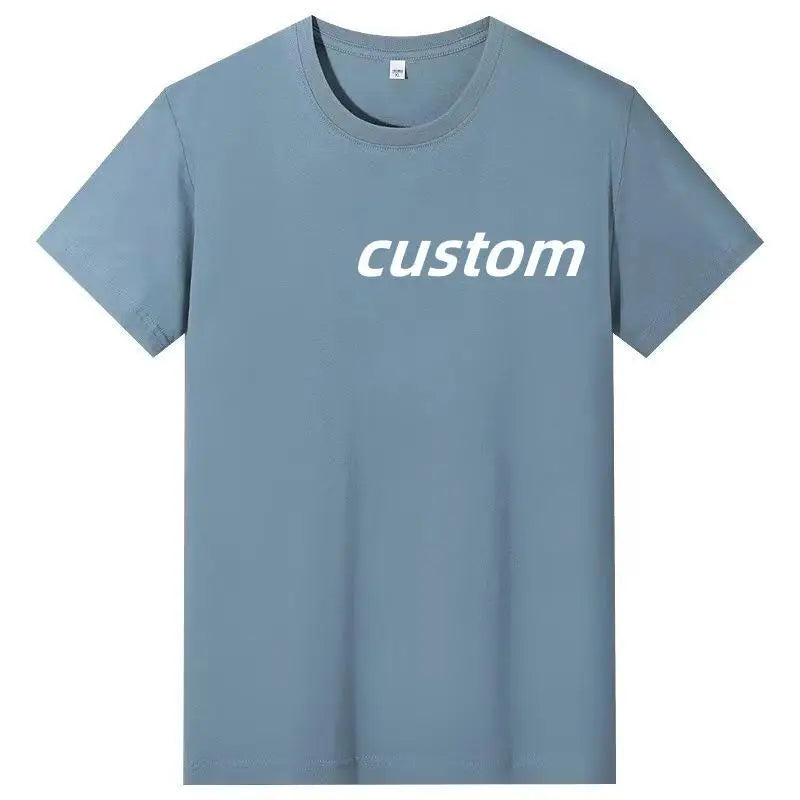 Basic Cotton Tee Shirt Heavyweight Oversized Personalized Organic Blank Print Basic Crew Neck Fitness Unisex t Shirt Custom logo