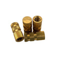 One-Stop CNC Machining Custom Brass & Stainless Steel M2-M6 Insert Nuts Knurled Threaded for 3D Printing & Injection Molding