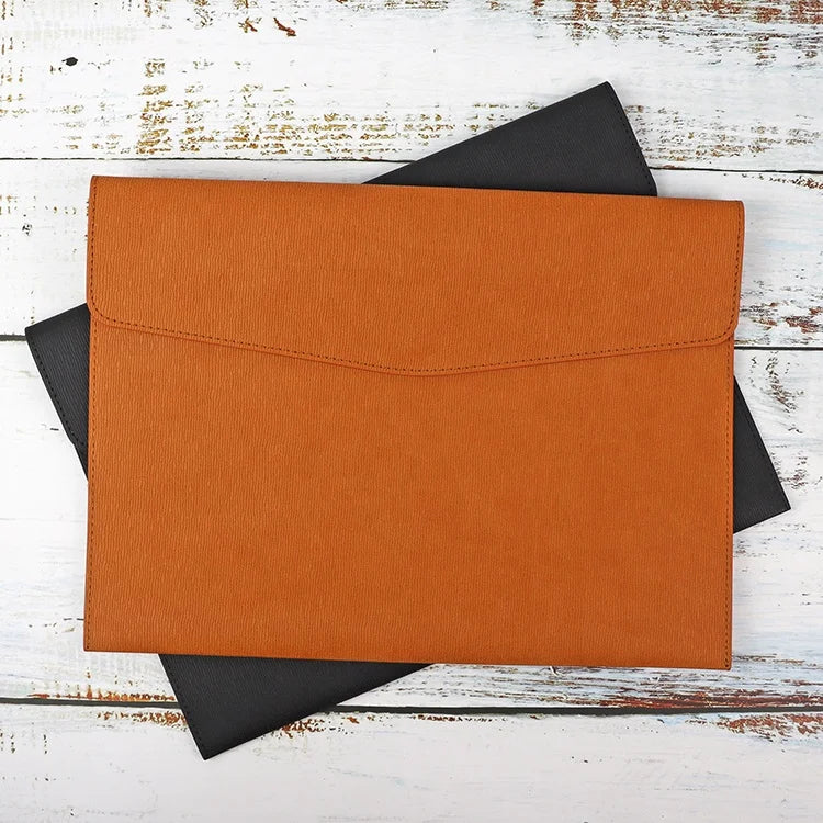 A4 File Holder Organizer Custom Office Stationery Envelope Pu Leather Document Bag