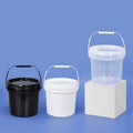 Wholesale Mmulti-purpose Food Grade 2L PP Round Plastic Storage Bucket With Lids for Honey Ice Cream
