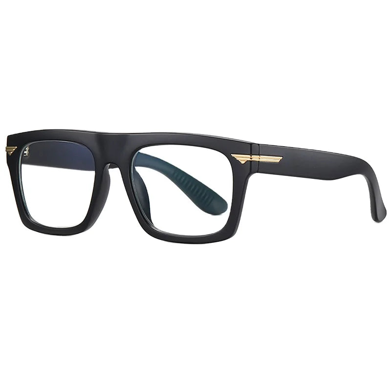 STORY WDTR3394 Classic Retro Thick Frame Square Glasses for Men Luxury Designer Vintage Rivet TR90 Anti-blue Light Male Eyewear